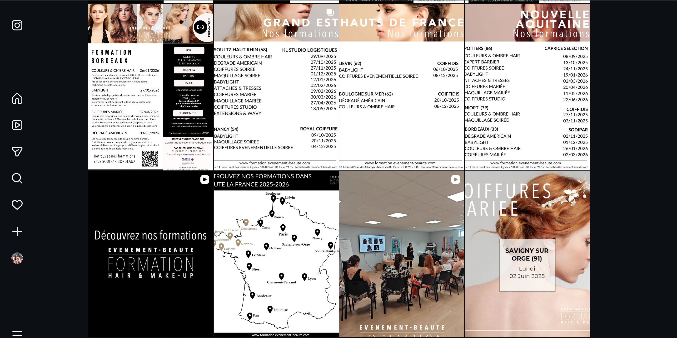 Publications réseaux sociaux